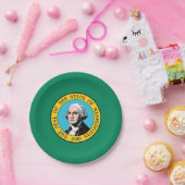 Staatsflagge in Washington Pappteller (Party)