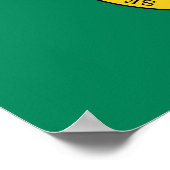 Staatsflagge in Washington Poster (Ecke)