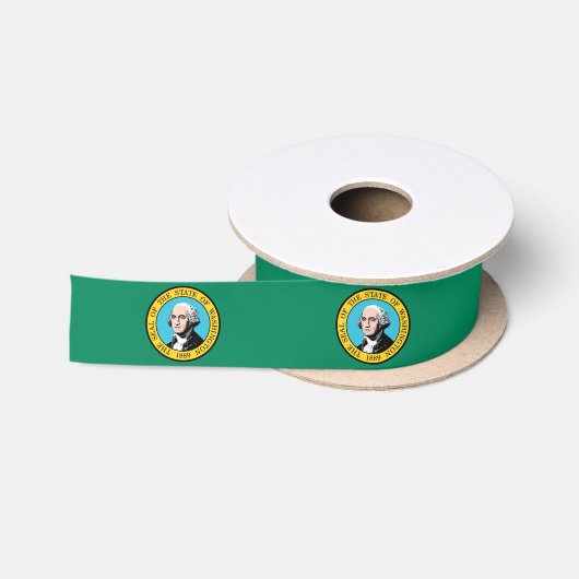 Staatsflagge in Washington Satinband (Spule)