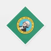 Staatsflagge in Washington Serviette (Ecke)