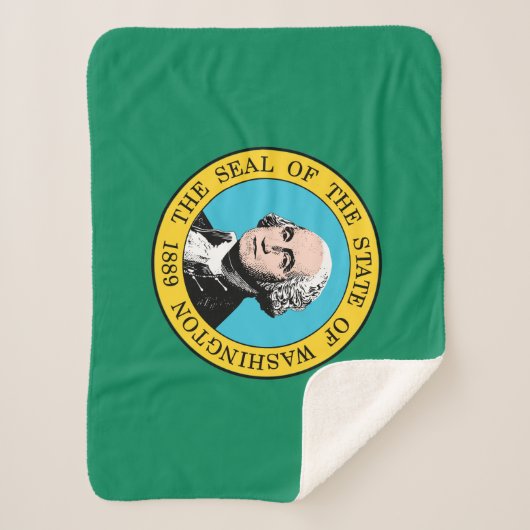 Staatsflagge in Washington Sherpadecke (Vorderseite)