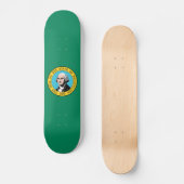 Staatsflagge in Washington Skateboard (Vorderseite)