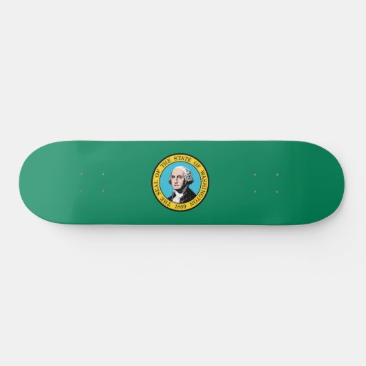Staatsflagge in Washington Skateboard (Horizontal)