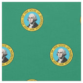 Staatsflagge in Washington Stoff (Nahaufnahme)