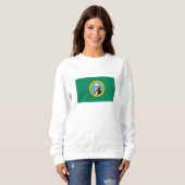 Staatsflagge in Washington Sweatshirt (Vorne ganz)