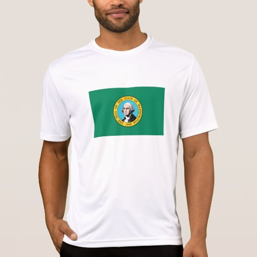 Staatsflagge in Washington T-Shirt (Vorderseite)