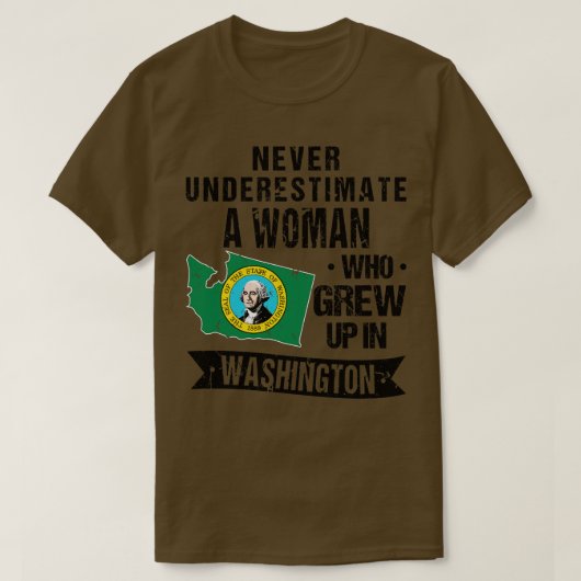 Staatsflagge in Washington T-Shirt (Design vorne)