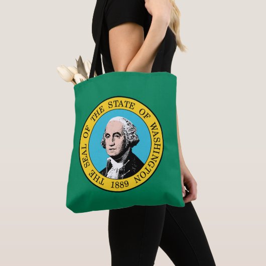 Staatsflagge in Washington Tasche (Von Nahem)