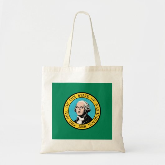 Staatsflagge in Washington Tragetasche (Vorne)