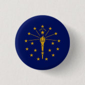 Staatsflagge Indiana Button (Vorderseite)