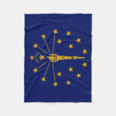 Staatsflagge Indiana Fleecedecke (Vorderseite)