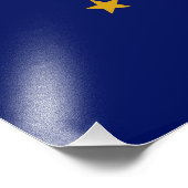 Staatsflagge Indiana Fotodruck (Ecke)