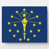 Staatsflagge Indiana Fotoplatte (Vorderseite)