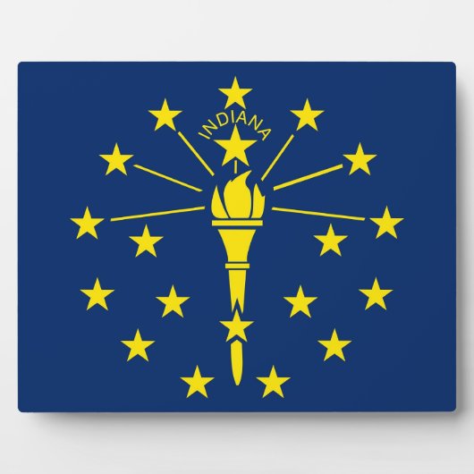 Staatsflagge Indiana Fotoplatte (Vorderseite)