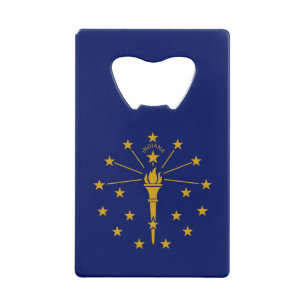 Staatsflagge Indiana Geldbeutel Flaschenöffner