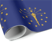 Staatsflagge Indiana Geschenkpapier (Rolleneckpunkt)