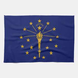 Staatsflagge Indiana Geschirrtuch