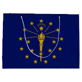Staatsflagge Indiana Große Geschenktüte (Rückseite)
