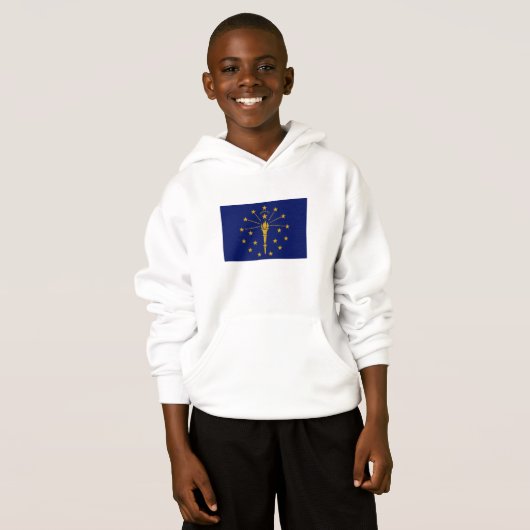 Staatsflagge Indiana Hoodie (Vorne ganz)
