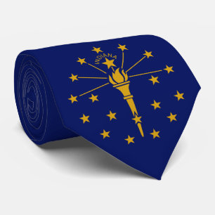 Staatsflagge Indiana Krawatte