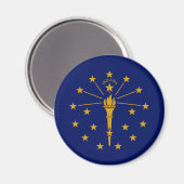 Staatsflagge Indiana Magnet (Vorderseite/Rückseite)