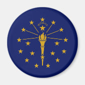Staatsflagge Indiana Magnet (Vorne)