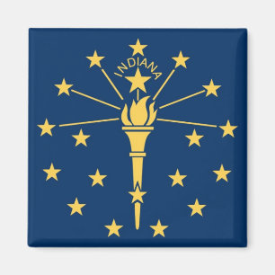 Staatsflagge Indiana Magnet