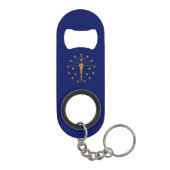 Staatsflagge Indiana Mini Flaschenöffner (Rückseite)