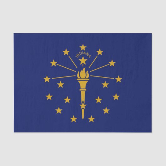 Staatsflagge Indiana Seidenpapier (Vorderseite)