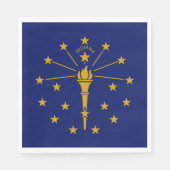 Staatsflagge Indiana Serviette (Vorderseite)