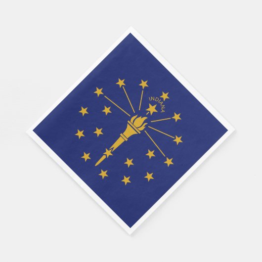 Staatsflagge Indiana Serviette (Ecke)