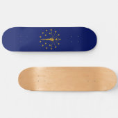Staatsflagge Indiana Skateboard (Horizontal)