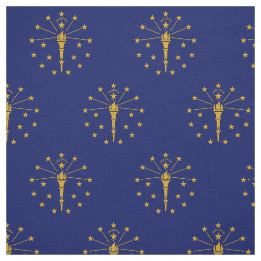 Staatsflagge Indiana Stoff (Muster)