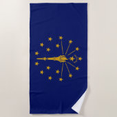 Staatsflagge Indiana Strandtuch (Vorderseite)