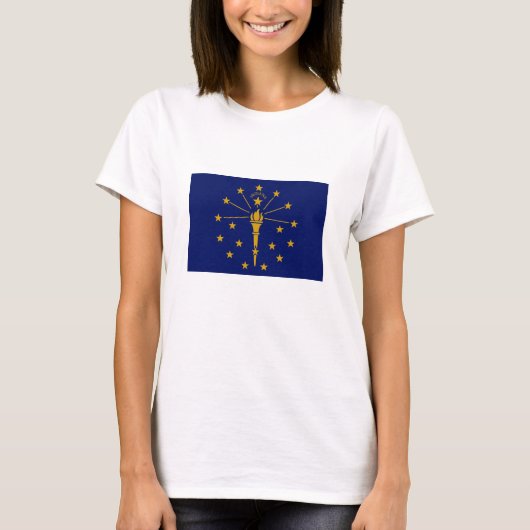 Staatsflagge Indiana T-Shirt (Vorderseite)