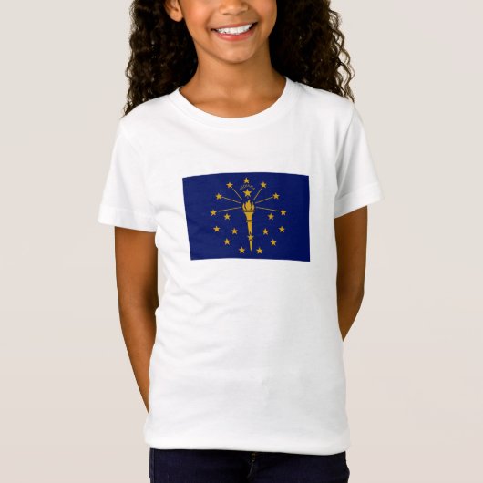 Staatsflagge Indiana T-Shirt (Vorderseite)