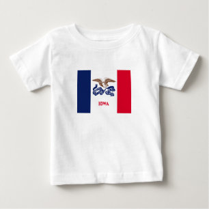 Staatsflagge Iowa Baby T-shirt