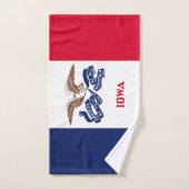 Staatsflagge Iowa Badhandtuch Set (Handtuch)