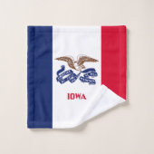 Staatsflagge Iowa Badhandtuch Set (Waschlappen)