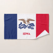 Staatsflagge Iowa Badhandtuch Set (Handtuch)