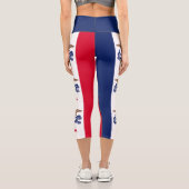 Staatsflagge Iowa Capri Leggings (Rückseite)
