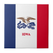 Staatsflagge Iowa Fliese (Vorderseite)