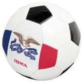 Staatsflagge Iowa Fußball (Dreiviertel)