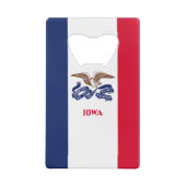 Staatsflagge Iowa Geldbeutel Flaschenöffner (Rückseite)