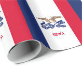 Staatsflagge Iowa Geschenkpapier (Rolleneckpunkt)