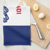 Staatsflagge Iowa Geschirrtuch (Viertel Falte)