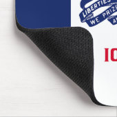 Staatsflagge Iowa Mousepad (Ecke)