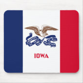 Staatsflagge Iowa Mousepad (Vorne)