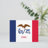 Staatsflagge Iowa Postkarte (Stehend Vorderseite)