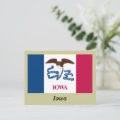 Staatsflagge Iowa Postkarte (Stehend Vorderseite)